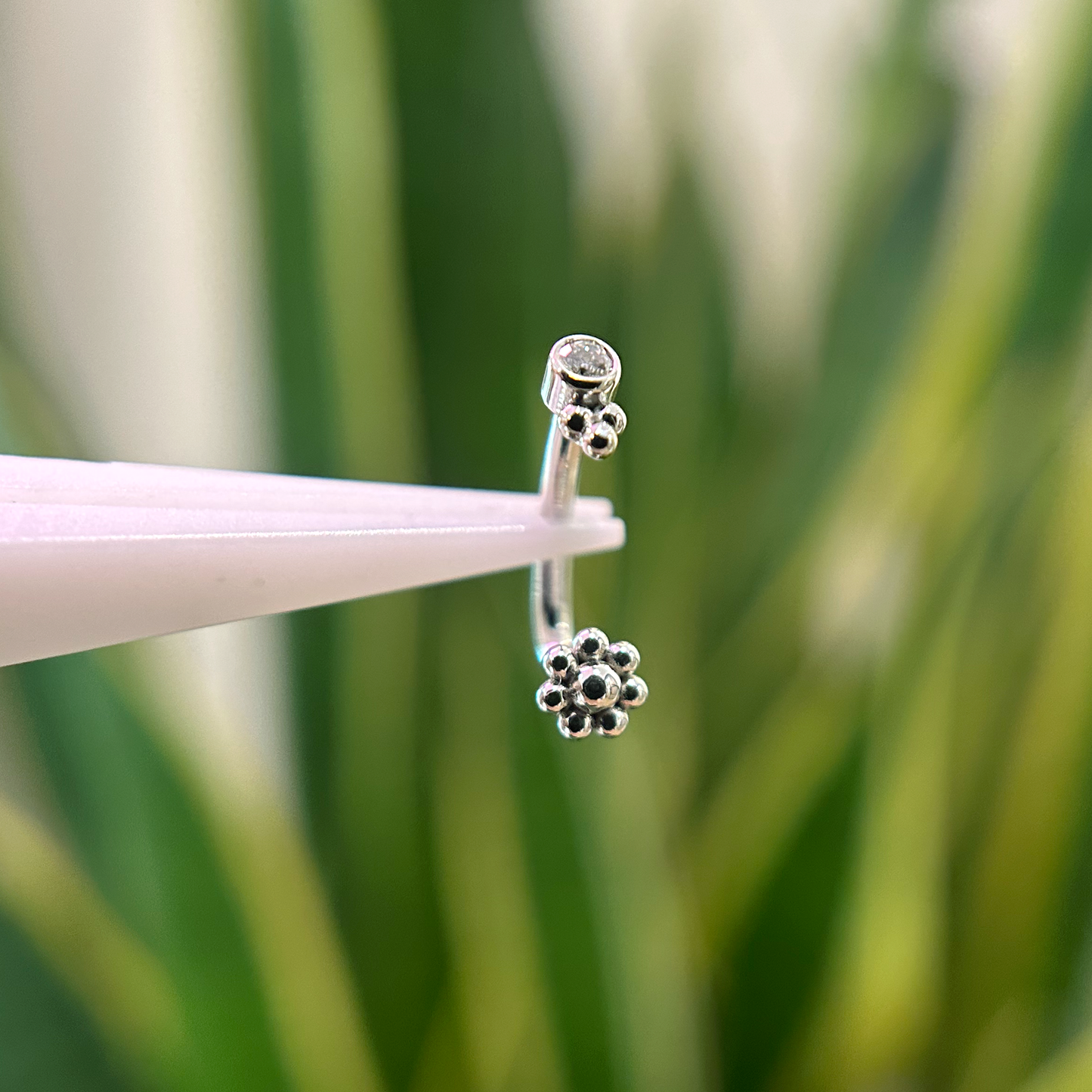 Tri Bead & Flower J-Curve