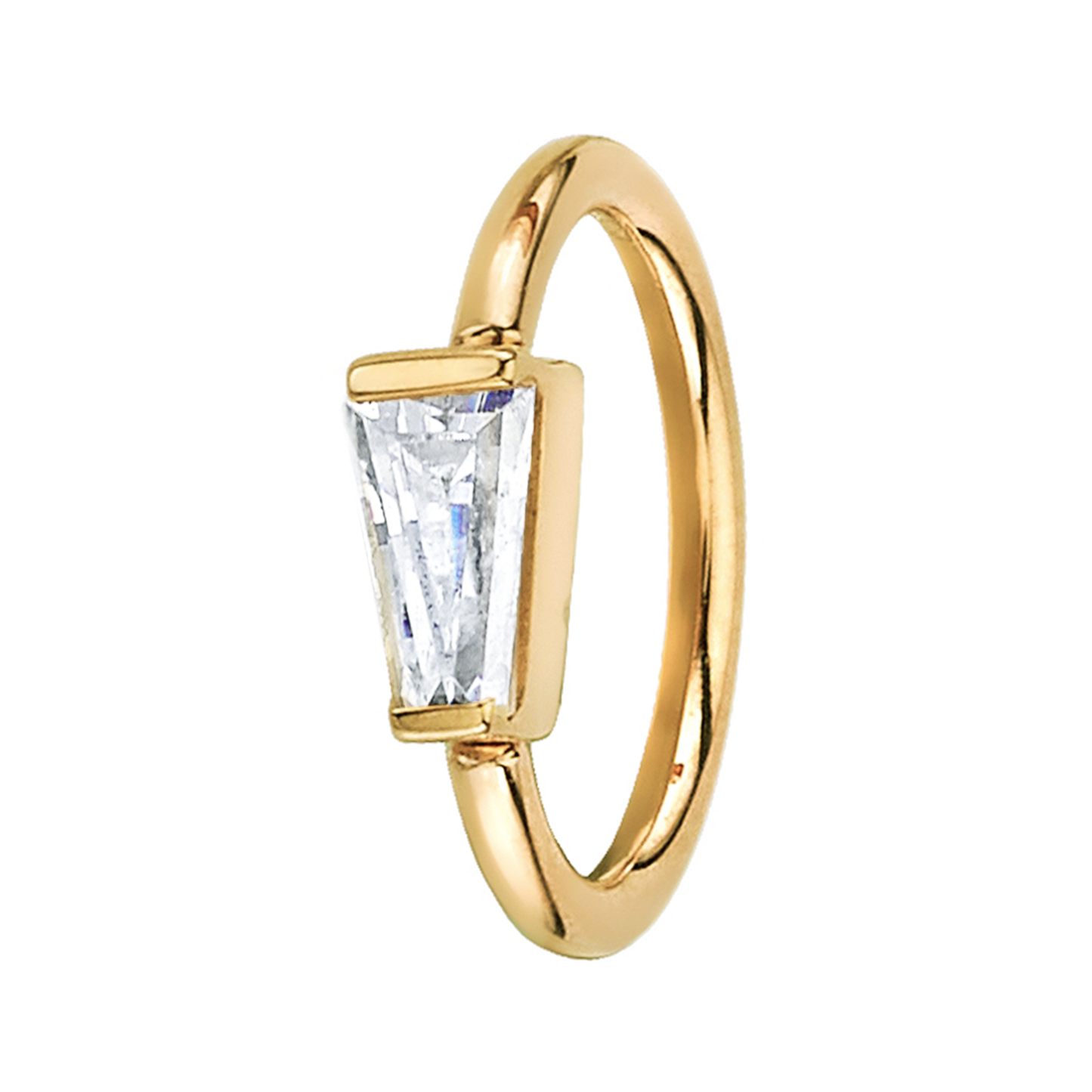 Tapered Baguette Diamond Seam Ring