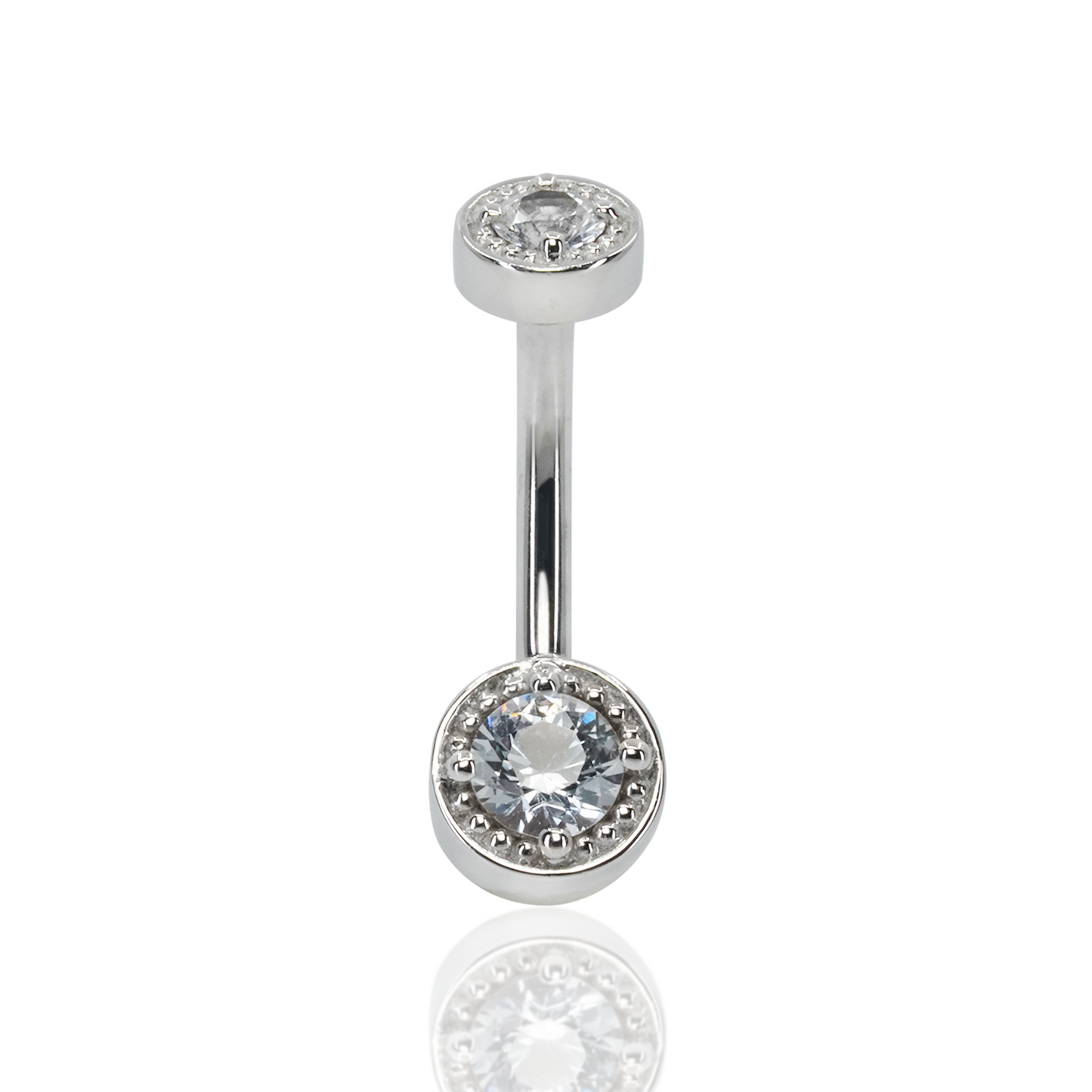 Rachel Millgrain Curved Barbell | 14 Gauge, 3/8"