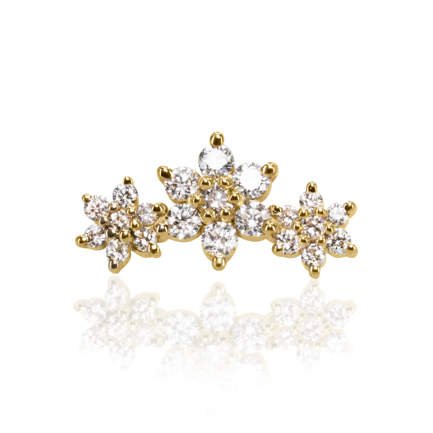 Estrella with Diamond Threaded End | 14 Gauge