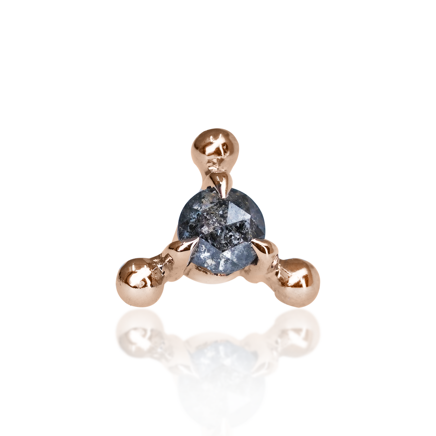 Nijmeh Stud in Assorted Gemstones Threaded End