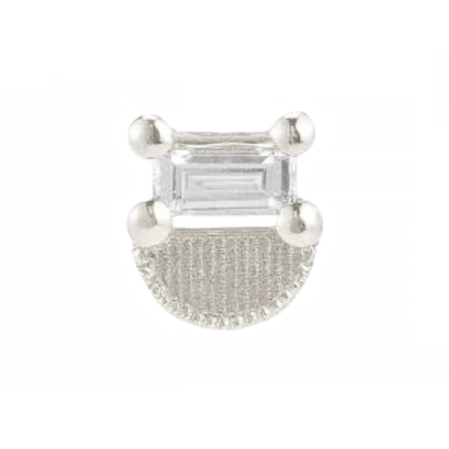 Baguette Half Moon Threadless End