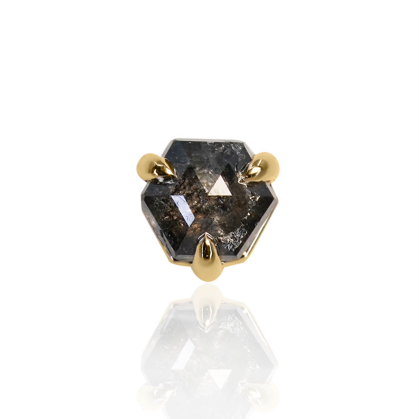 Salt & Pepper Diamond Hexagon Threadless End