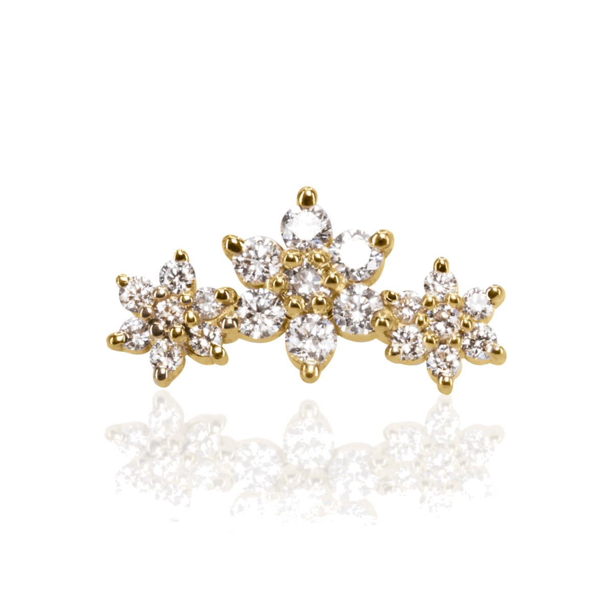 Estrella with Diamond Threaded End | 14 Gauge