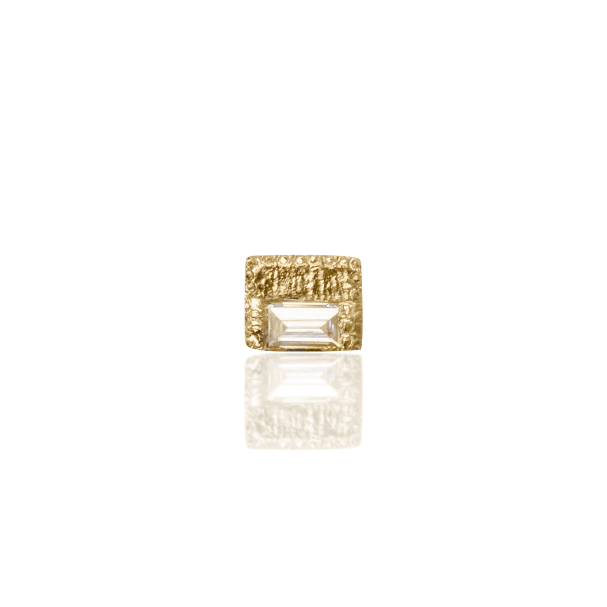 Diamond Baguette Block Threadless End