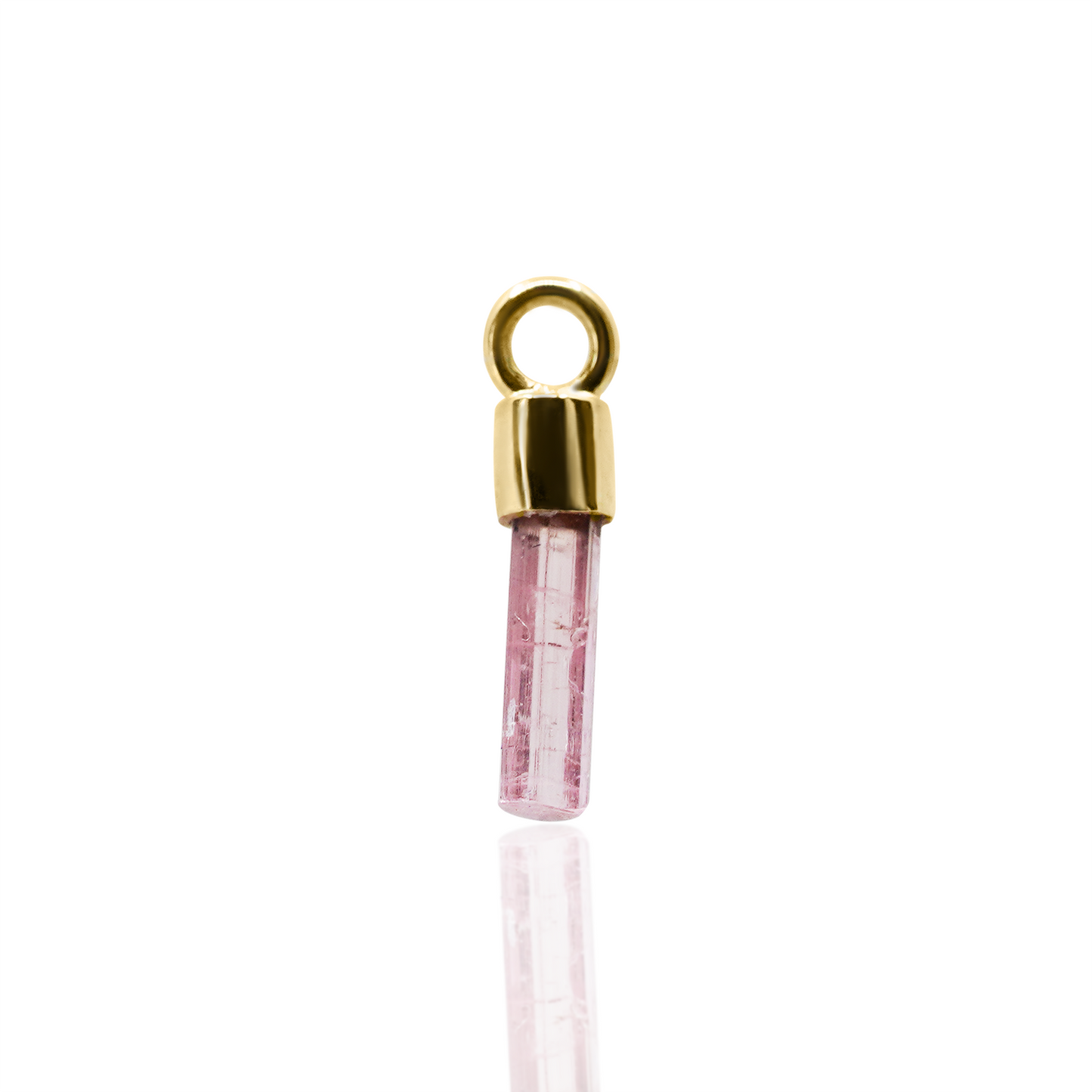 Kiss Dangle Charm with Assorted Gemstones