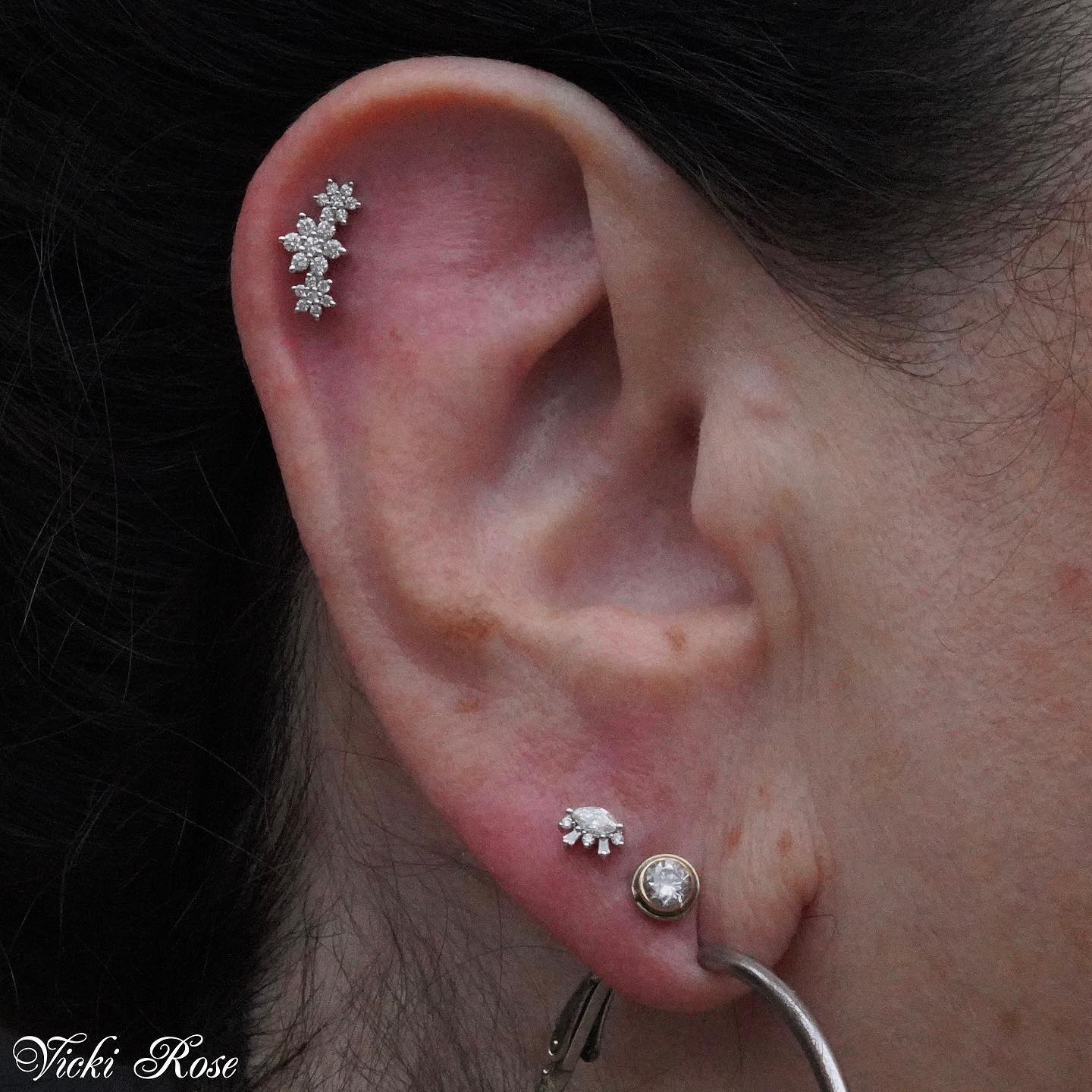 Estrella with Diamond Threaded End | 14 Gauge