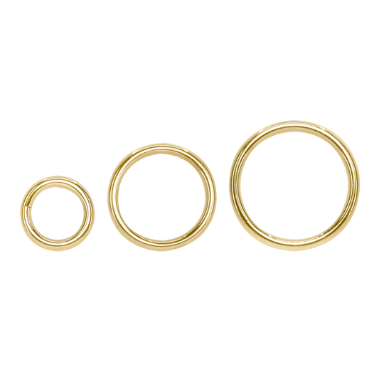 18ga Solid Gold Seam Ring