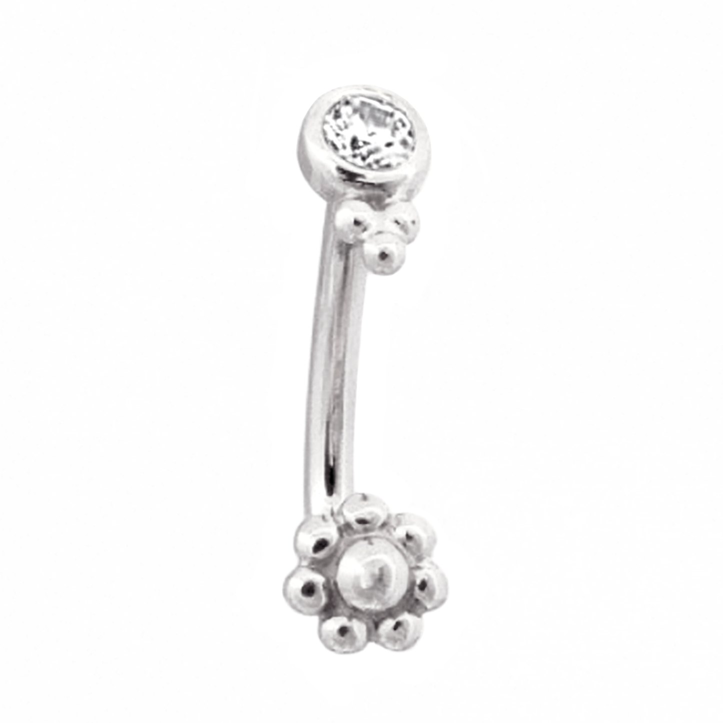 Tri Bead & Flower J-Curve