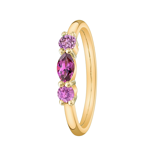 Kai Seam Ring with Gemstones