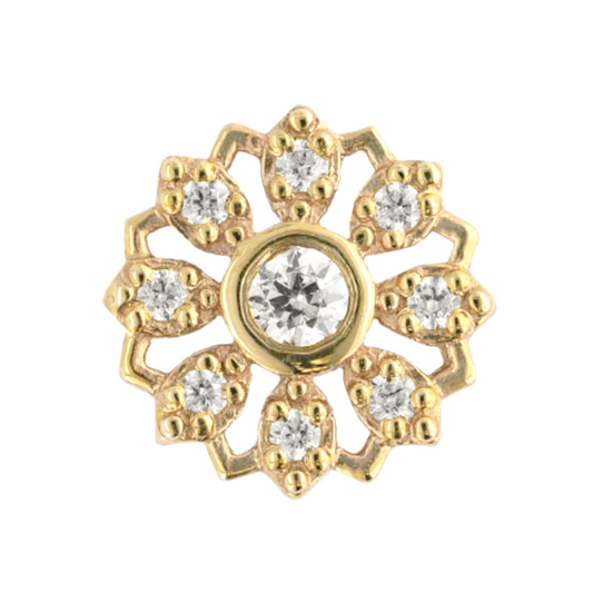 Diamond Rosette Threaded End