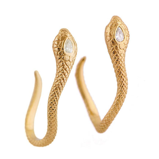 Cobra Hoop Earrings