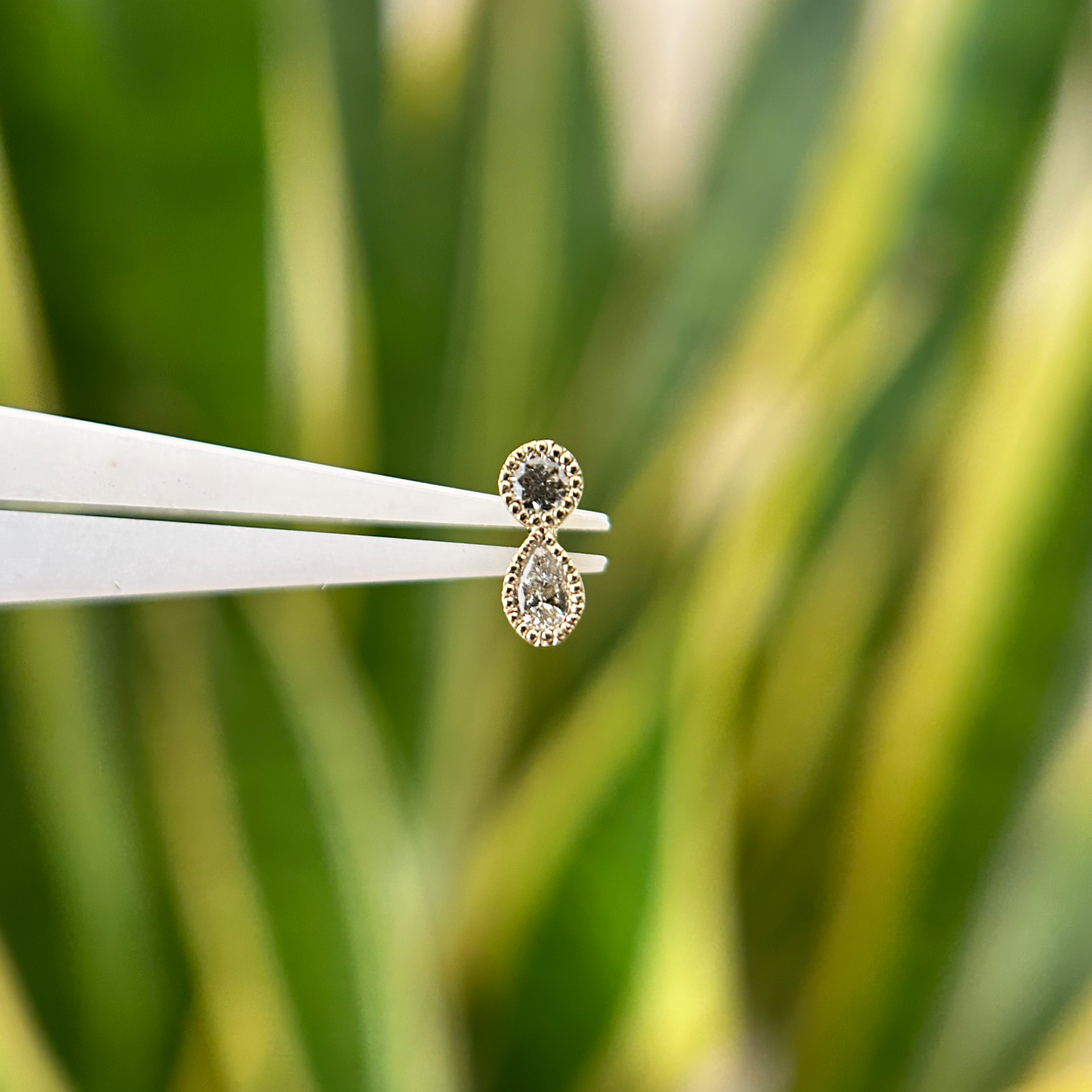 Diamond Dewdrop Threaded End