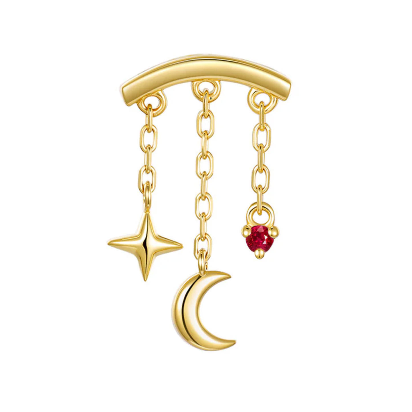 Gemstone Cassiopeia Threadless End