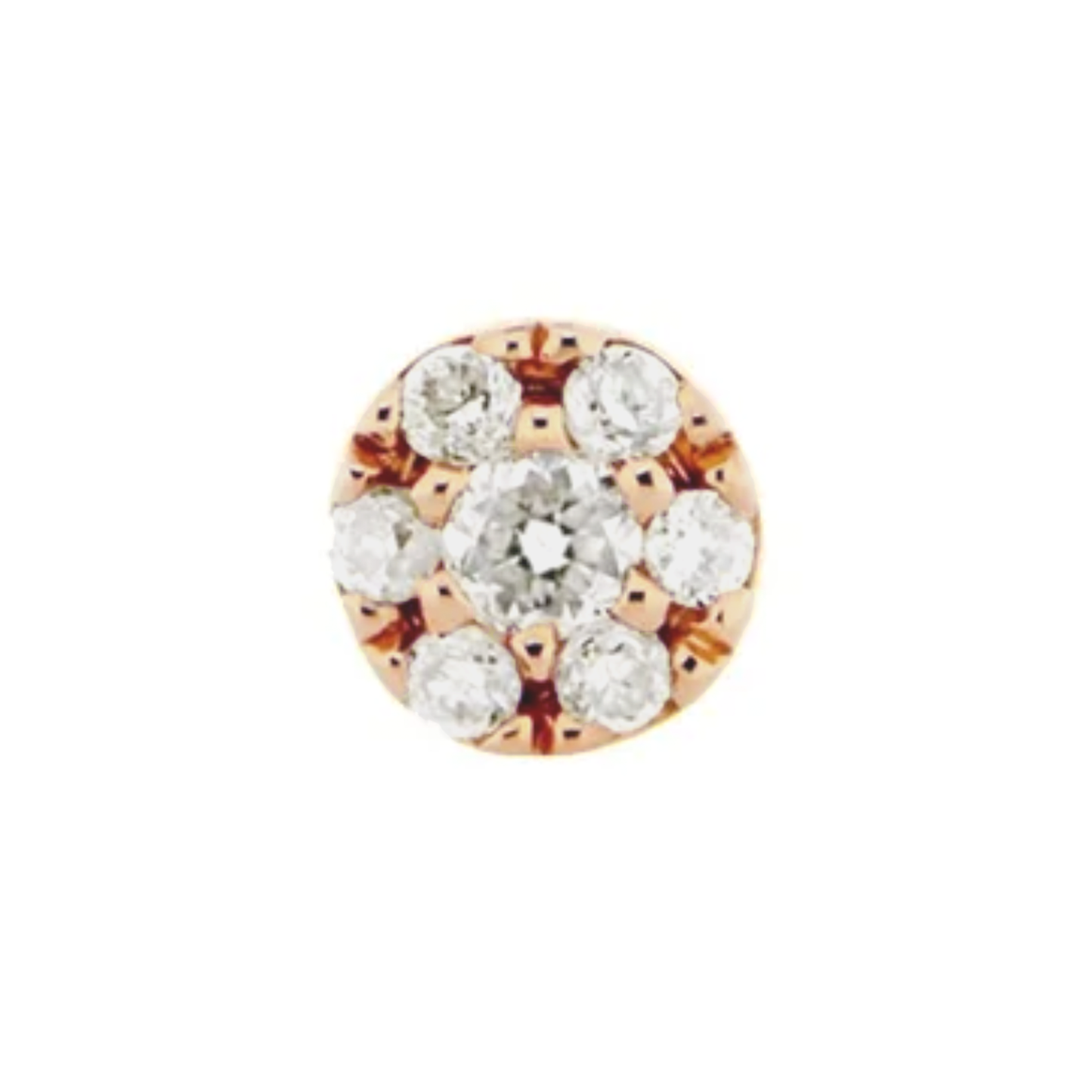 Pavé Hex Disc Threadless End