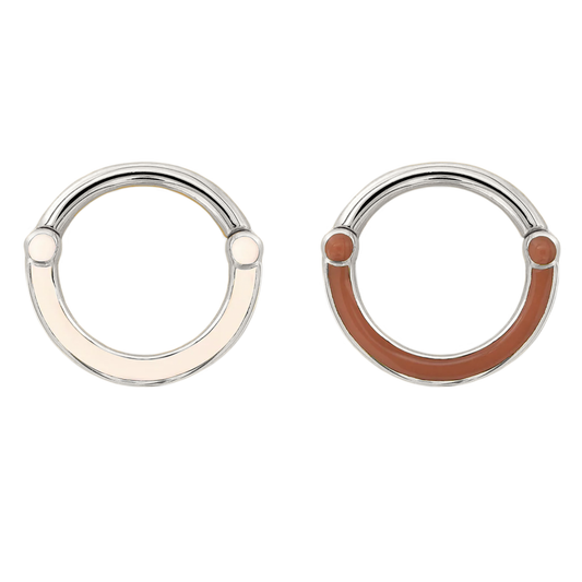 Reversible Double Deco Hinge Ring