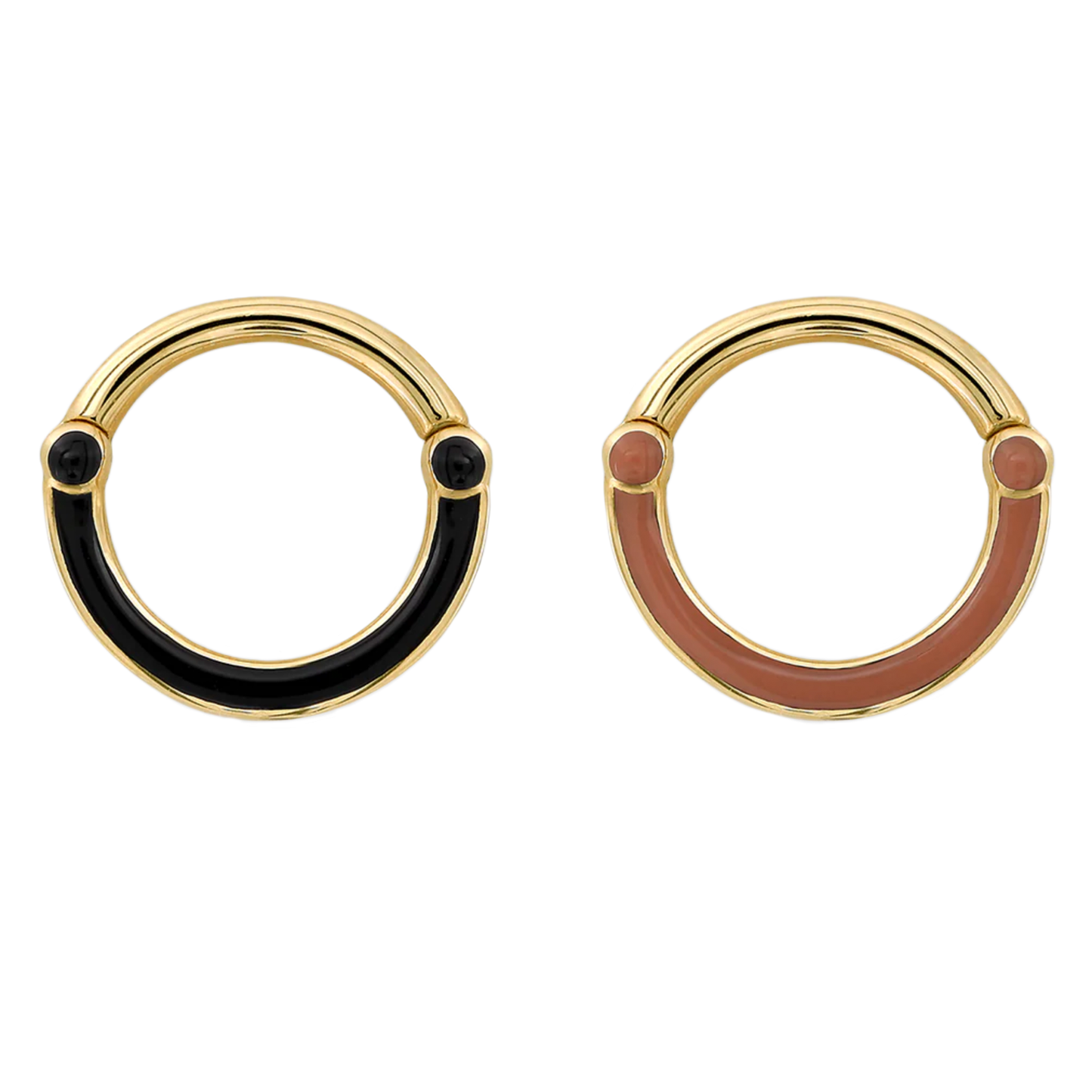 Reversible Double Deco Hinge Ring