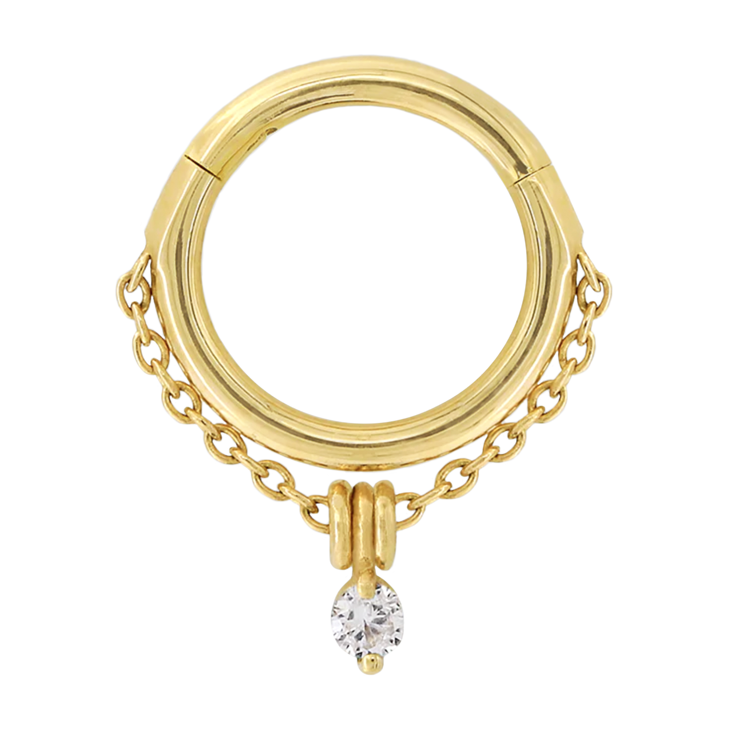 Stoned Easy Hinge Ring