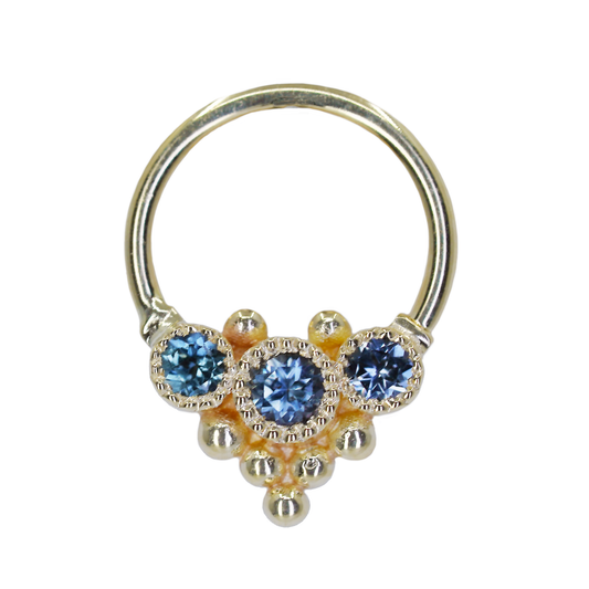 Beaded Spinel Seam Ring