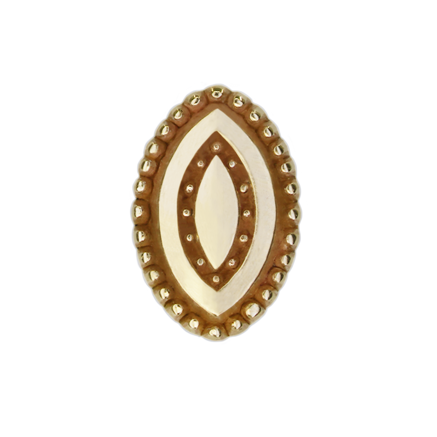 Beaded Marquise Threadless End