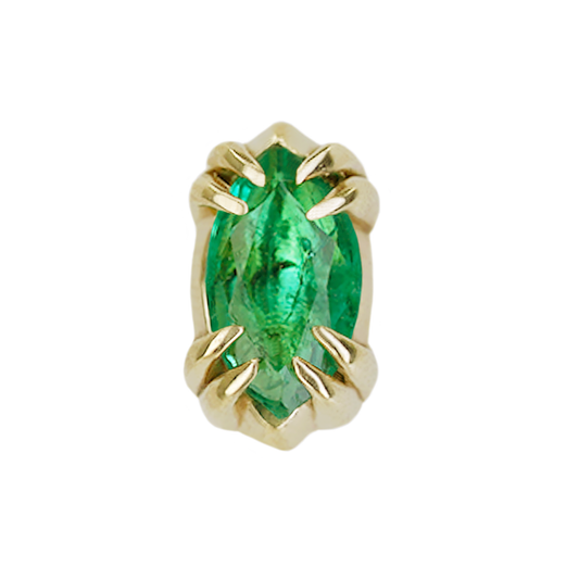 Marquise Emerald Threadless End